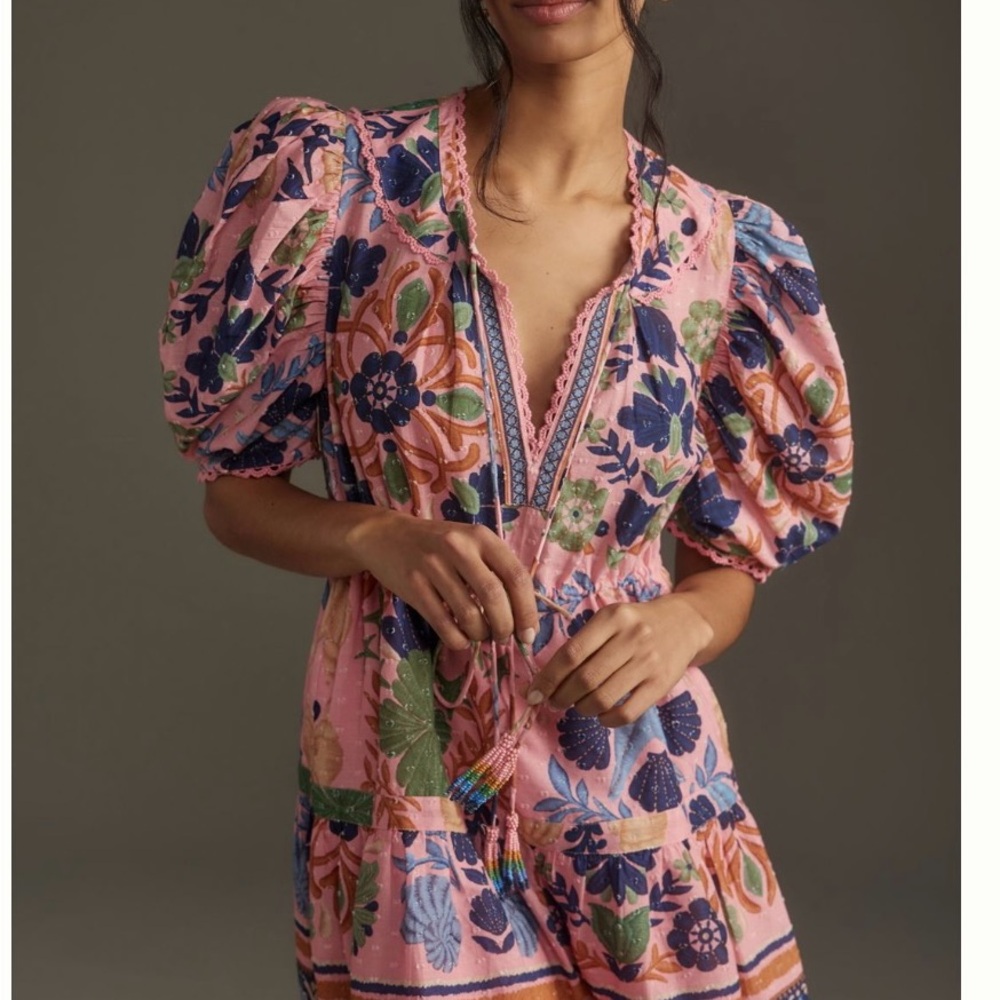 FARM Rio Seashell Tapestry Mini Dress - Picture 2 of 7